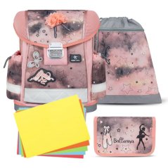 School bag Belmil 403-13 Classy Rose Ballet (set with pencil case and gym bag) + GIFT