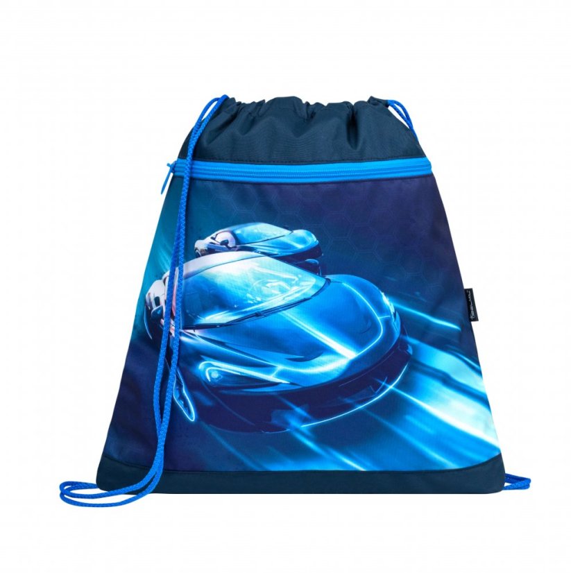 School bag Belmil 403-13 Classy Racing Blue Neon (set with pencil case and gym bag) + GIFT