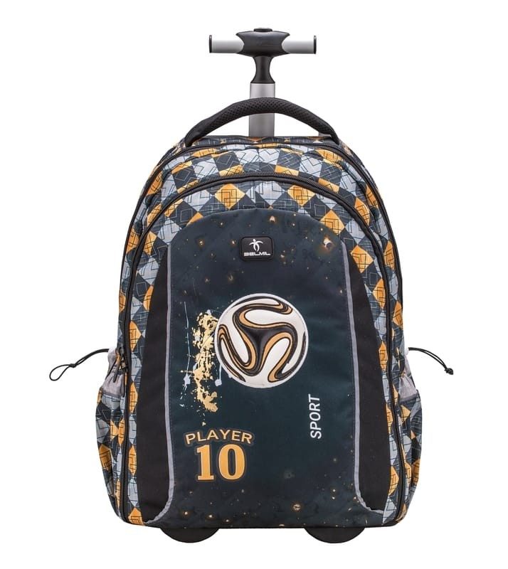 School backpack on wheels Belmil 338-45 Football 10