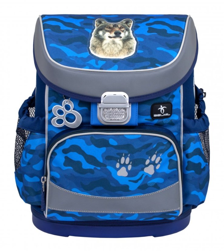 School bag Belmil 405-33 Mini-Fit Alpha Wolf (set with pencil case and gym bag)