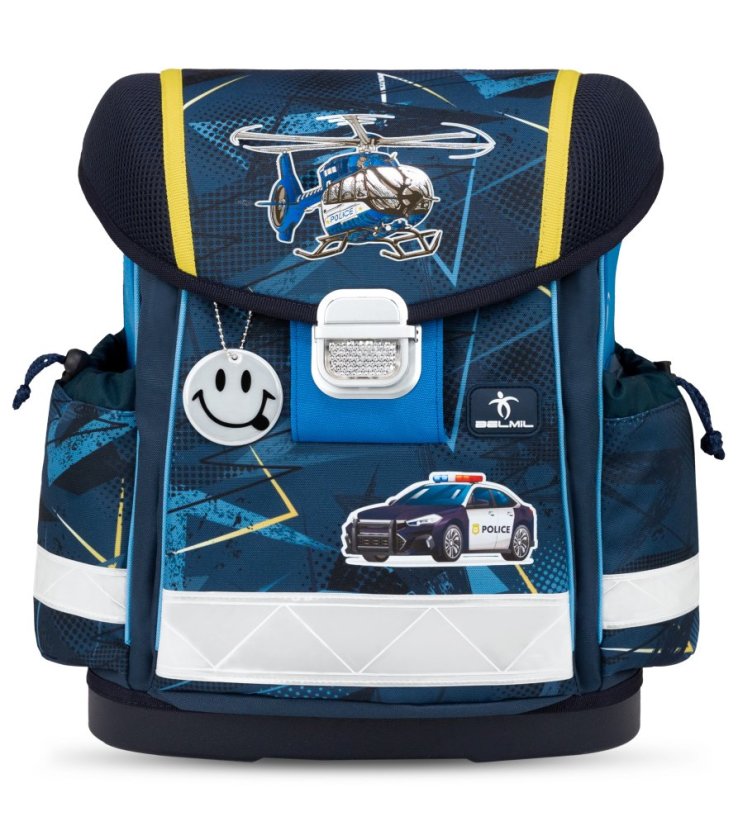 School bag Belmil 403-13 Classy Police (set with pencil case and gym bag) + GIFT