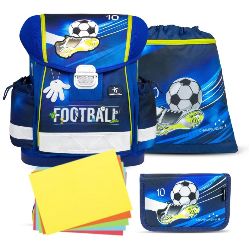 Školní aktovka Belmil 403-13 Classy Kick The Ball (set s penálem a sáčkem) + DÁREK