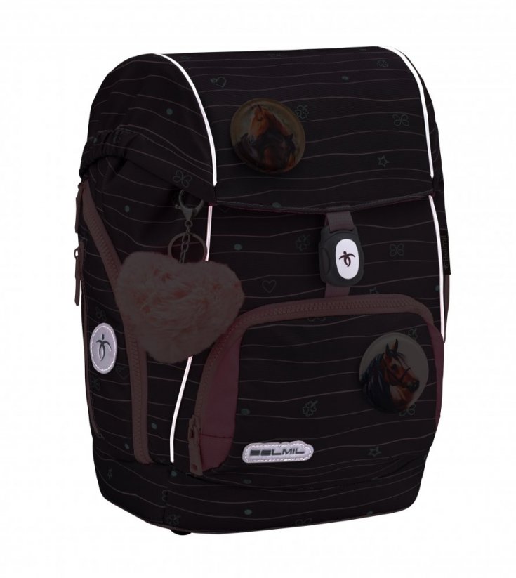Plecak szkolny Belmil Premium 405-73/P Comfy Plus Mint (zestaw z 2 piórnikami, workiem i 6 naklejek)