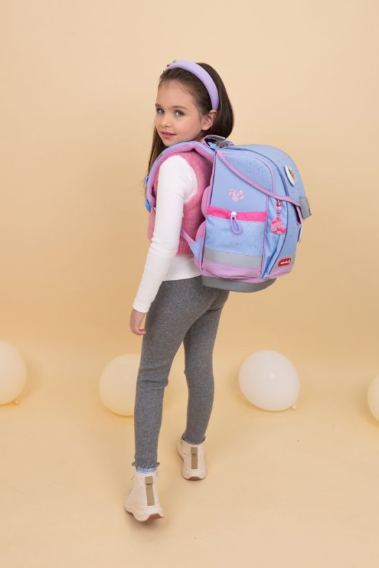 Školní aktovka Belmil 405-78 Classy Plus Lavander (set s penálem a sáčkem) + DÁREK