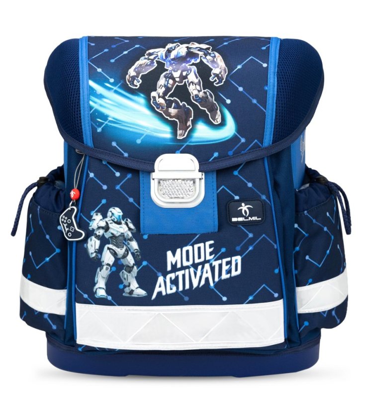 Školní aktovka Belmil 403-13 Classy CyberNova (set s penálem a sáčkem) + DÁREK