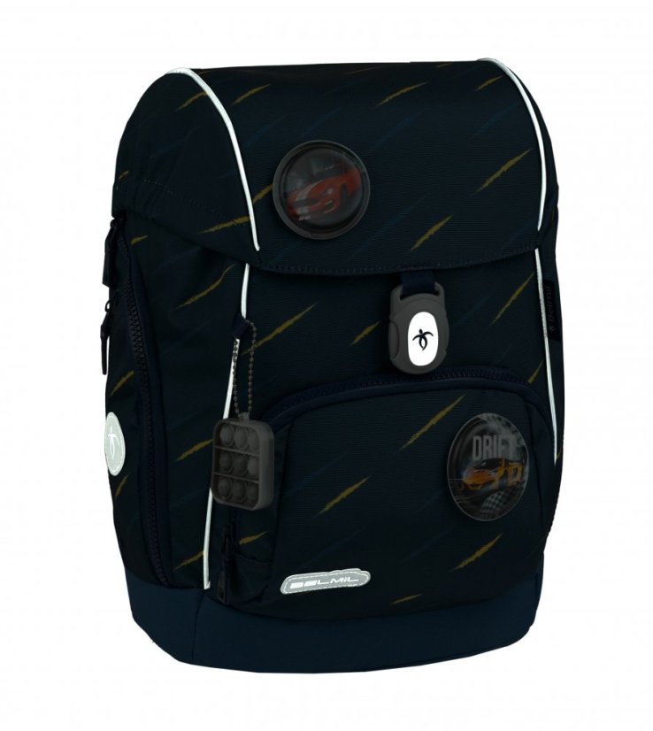 Školní batoh Belmil Premium 405-73/P Comfy Plus Orion blue (set s penálem, pouzdrem, sáčkem a 4 nálepky)