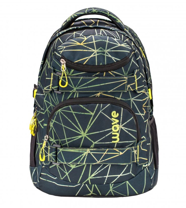Školní batoh Belmil Wave 338-72 Infinity Stripes Green