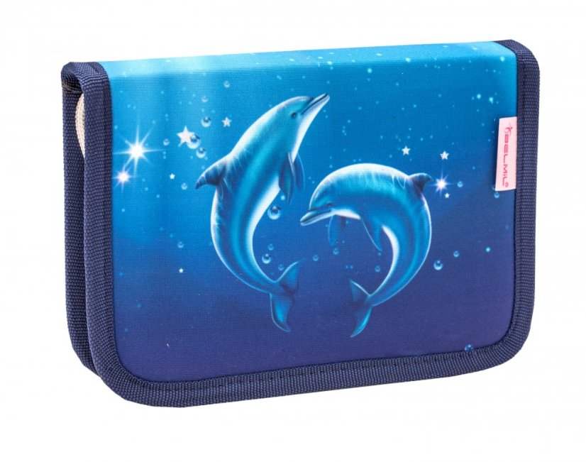 Školní aktovka Belmil 403-13 Classy Dolphins (set s penálem a sáčkem) + DÁREK
