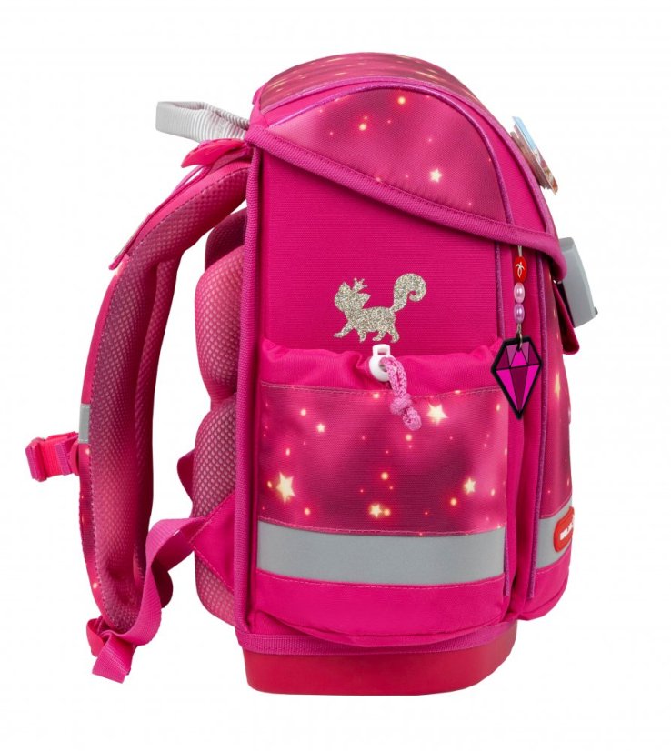 School bag Belmil 405-78 Classy Plus Pink Star (set with pencil case and gym bag) + GIFT