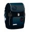 Iskolai hátizsák Belmil Premium 405-73/P Comfy Plus Blue navy (szett táska, 2 tolltartó, tornazsák és 6 db. matricaszett)