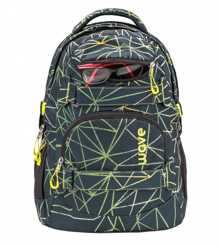 Školní batoh Belmil Wave 338-72 Infinity Stripes Green