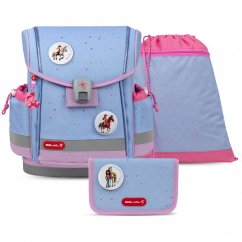School bag Belmil 405-78 Classy Plus Lavander (set with pencil case and gym bag)