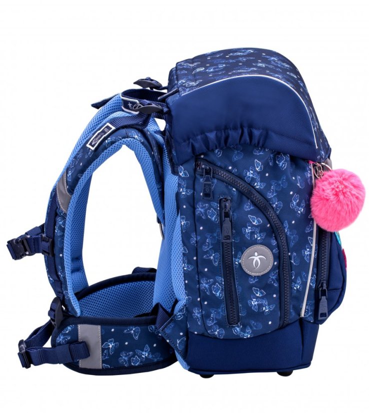 Plecak szkolny Belmil Premium 405-73/P Comfy Plus Sapphire (zestaw z 2 piórnikami i workiem)