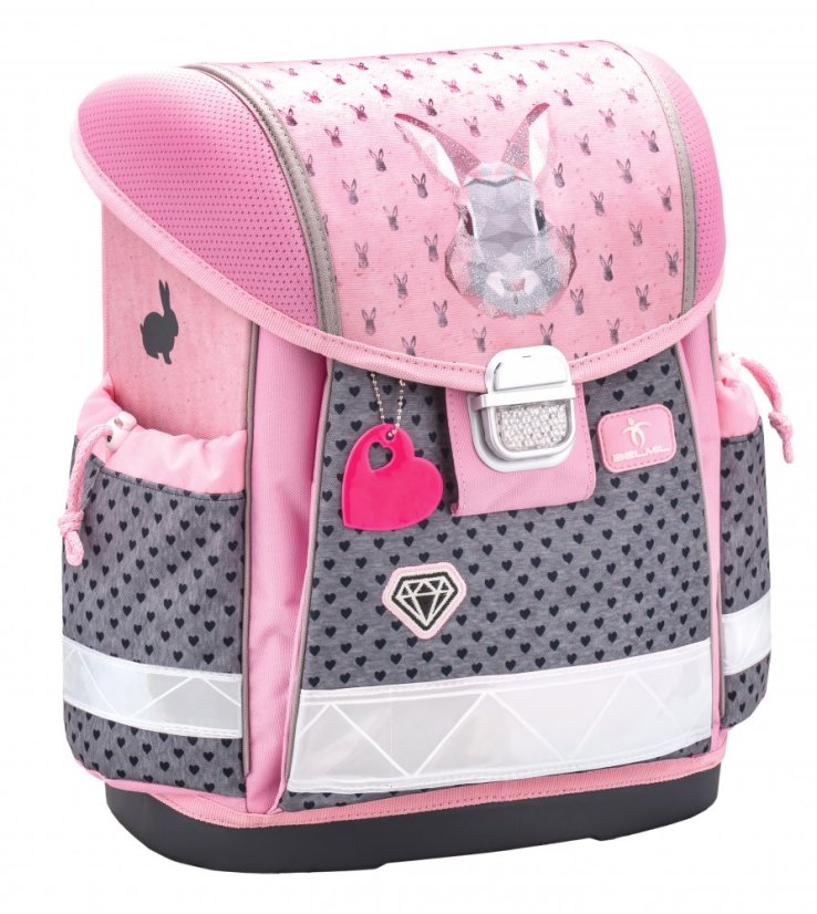Tornister szkolny Belmil 403-13 Classy Bunny (zestaw z piórnikiem i workiem)