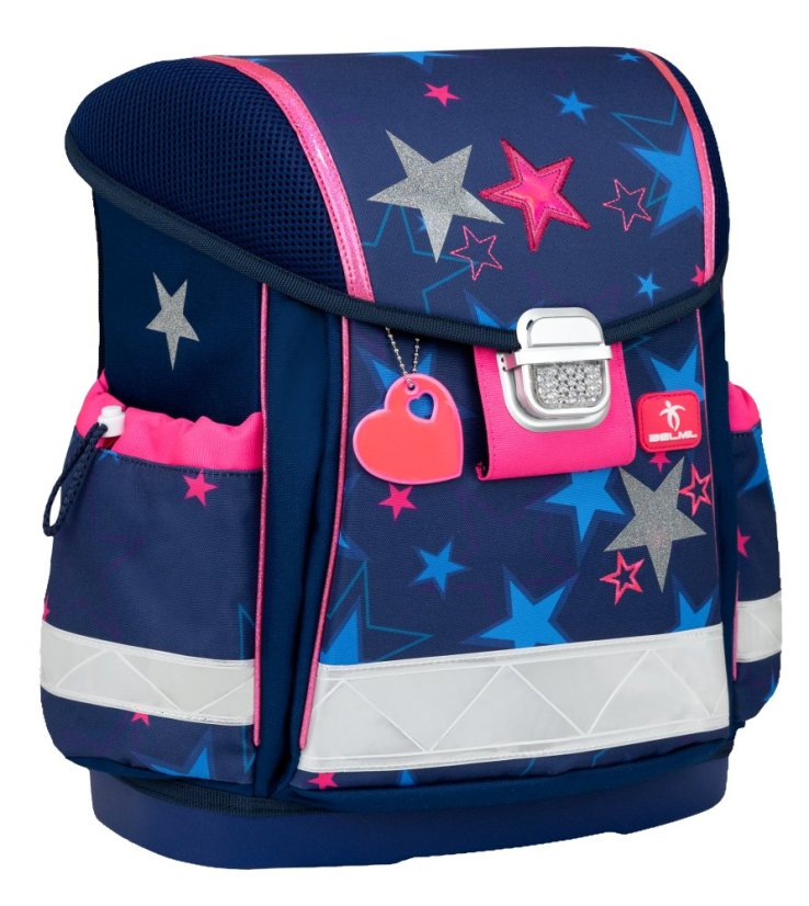Školní aktovka Belmil 403-13 Classy Sparkling Star (set s penálem a sáčkem) + DÁREK