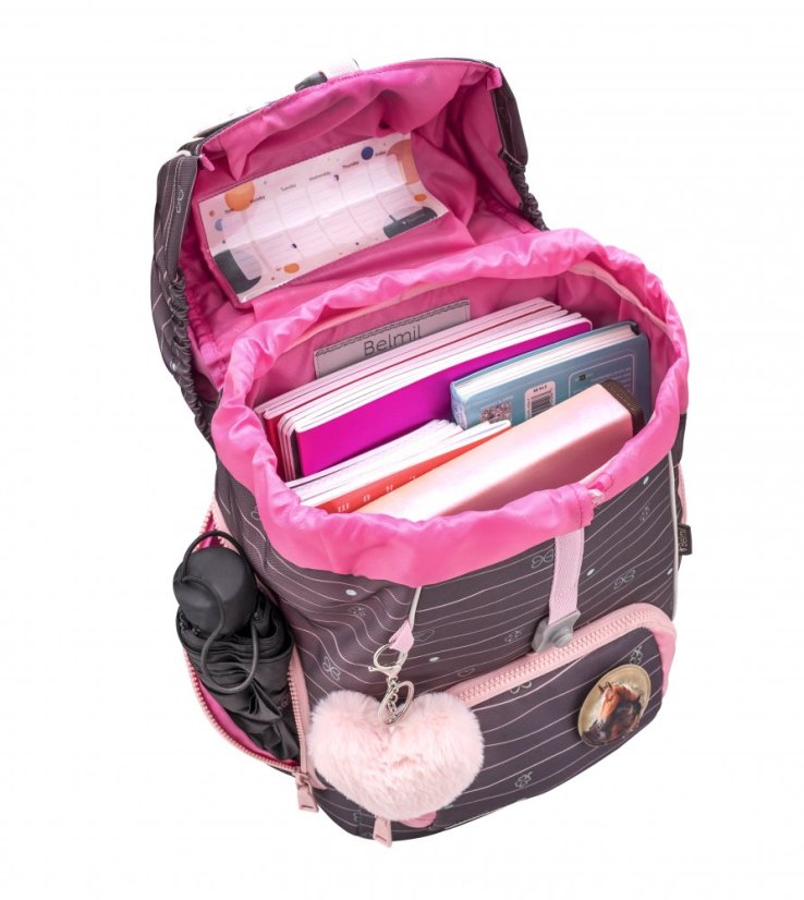 Školní batoh Belmil Premium 405-73/P Comfy Plus Mint (set s penálem, pouzdrem, sáčkem a 6 nálepek)