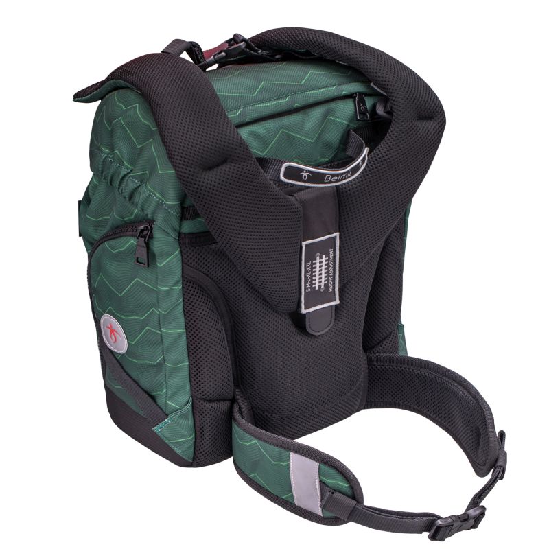 Školský batoh Belmil Premium 405-73/P Comfy Plus Twist of Lime (set s peračníkom, puzdrom, vreckom a 4 nálepky)
