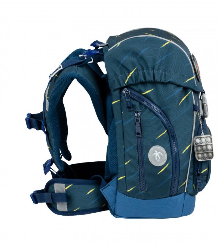 Plecak szkolny Belmil Premium 405-73/P Comfy Plus Orion blue (zestaw z 2 piórnikami, workiem i 6 naklejek)