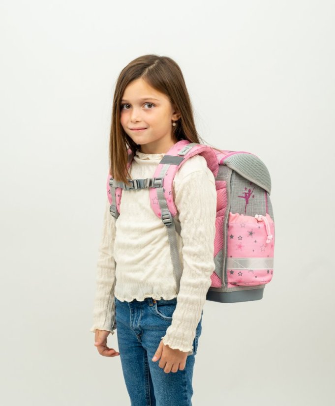 School bag Belmil 403-13 Classy Ballet Light Pink (set with pencil case and gym bag)