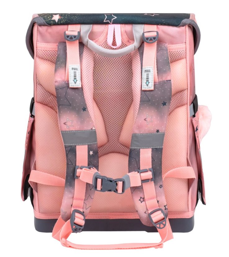 School bag Belmil 405-41 Compact Ballerina Black Pink (set with pencil case and gym bag) + GIFT
