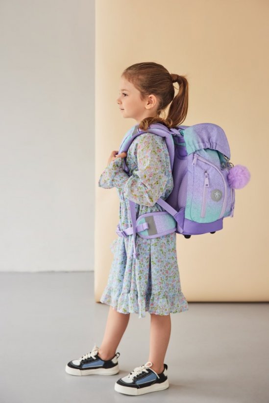 Iskolai hátizsák Belmil Premium 405-73/P Comfy Plus Serenity (szett táska, 2 tolltartó, tornazsák)