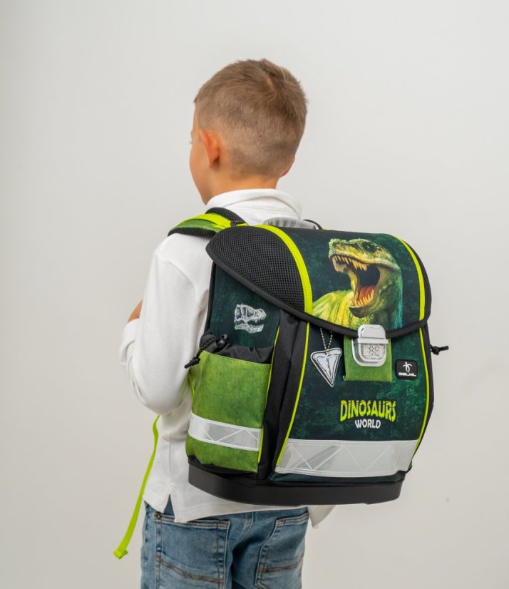 School bag Belmil 403-13 Classy Dinosaur World 2 (set with pencil case and gym bag)