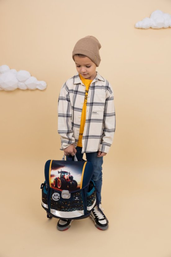 Školní aktovka Belmil 403-13 Classy Tractron (set s penálem a sáčkem) + DÁREK