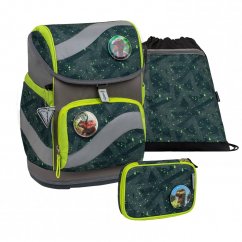 Školský batoh Belmil 405-51 Smarty Green Splash (set s peračníkom a vreckom)
