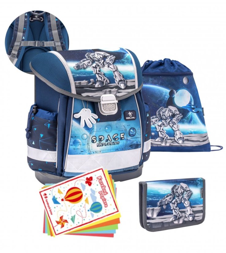 Školská taška Belmil 403-13 Classy Space Exploring (set s peračníkom a vreckom) + DARČEK